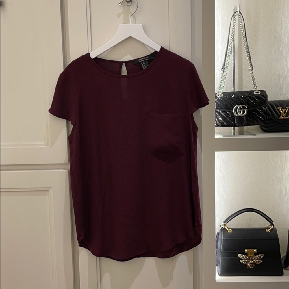 Forever 21 Contemporary line maroon top!